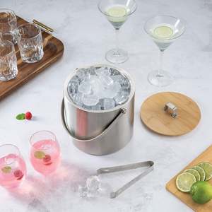 Secchiello per Ghiaccio di Lusso da 3L in Acciaio Inox a Doppia Parete con Coperchio e Pinza per Ghiaccio, Accessori per Bar e Feste - Product Image 6