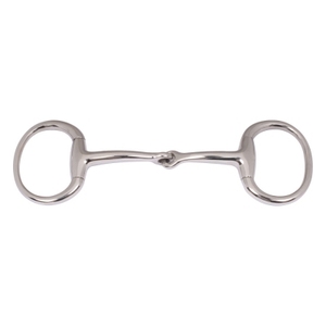 BRAND ZONE Broca de boca de cuprium articulada simple Filete de huevo de acero inoxidable de alta calidad con anillos ovalados para productos de caballos - Product Image 4