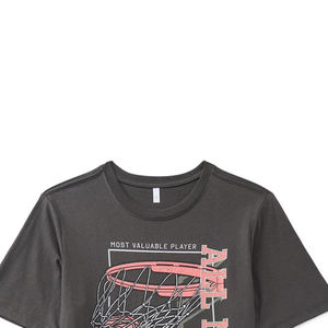 Camiseta de Manga Corta de Algodón Premium, Cuello Alto, Costuras Duraderas, Tacto Suave, Colores Vibrantes, Corte Moderno, Tela Ancha, Ecológica - Product Image 4