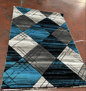 Alfombra Moderna Adiva, Fabricada a Máquina, de Pelo Alto, Resistente a las Manchas, de Polipropileno Turco, Material de Yute Tallado, Tejido Jacquard - Product Image 5