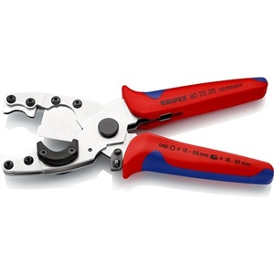 Cuchillo eléctrico de acero KNIPEX para cortar tuberías, 12-25/18-35 mm, 210 mm de longitud, cromo vanadio - Product Image 4