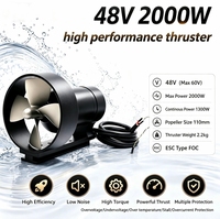 Moteur amélioré pour USV 48V 100kV, hélice de moteur sous-marin sans balais pour embarcation gonflable, scooter sous-marin, bateaux télécommandés