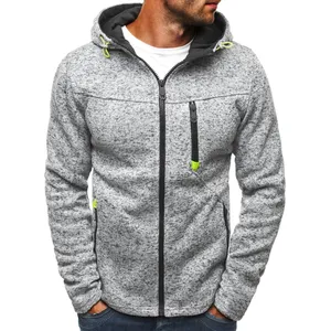 Sweat à capuche zippé pour hommes en tissu mélangé de coton avec le dernier look et une finition confortable de haute qualité - Product Image 5