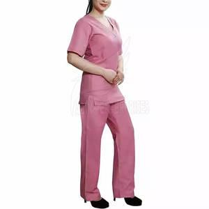 Conjuntos de Uniformes Médicos de Enfermería 2025, Impresión de Logotipo Personalizado, Uniformes de Hospital de Alta Calidad para Mujer, Algodón y Poliéster - Product Image 1