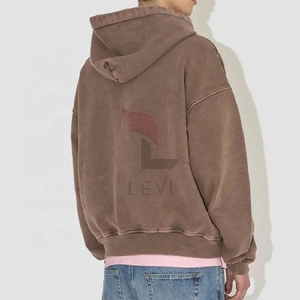 เสื้อมีฮู้ดสำหรับผู้ชายโอเวอร์ไซซ์โอเวอร์ไซซ์ผ้าคอตตอนเนื้อหนาอบอุ่นสไตล์สตรีทแวร์ผ้าฝ้ายผสมแฟชัน - Product Image 2