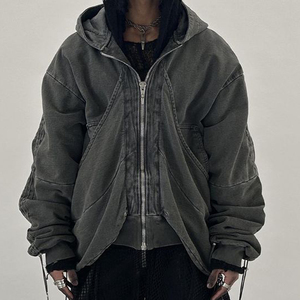 Sudaderas con capucha para hombre, de gran tamaño Sudadera con capucha, sudadera con capucha de algodón de felpa lavado, sudaderas con capucha suaves de peso pesado - Product Image 4