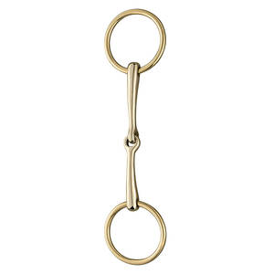 Broca articulada de anillo suelto, broca de filete de caballo de acero inoxidable, tachuela ecuestre, equipo de entrenamiento y equitación para caballos - Product Image 2