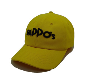 Casquettes de baseball sport PAPPOs personnalisées pour hommes jaune 3D broderie Logo noir structuré marque Vietnam tissu chapeaux - Product Image 4