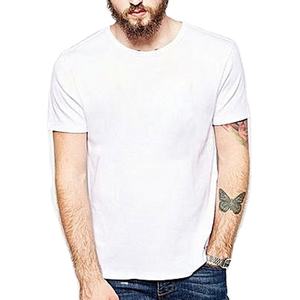 T-shirt à col rond doux pour hommes T-shirt blanc 100% coton T-shirts prix de gros T-shirt en trois mélanges - Product Image 1