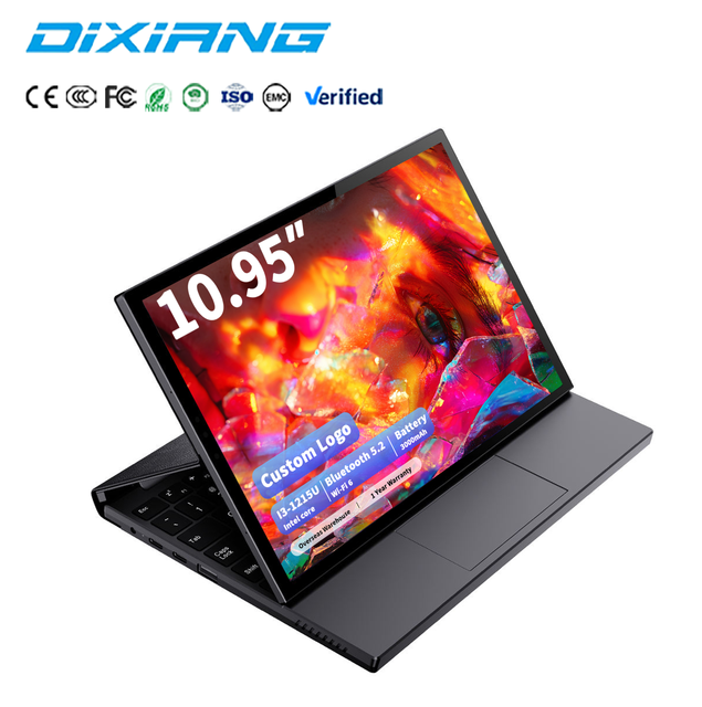OEM Intel I3-1215U 6 Core 2 in 1 Laptop 10.95 Inch IPS Touch Screen 16GB 512GB SSD Yoga Tablet Notebook 1920x1200 PC Windows 11