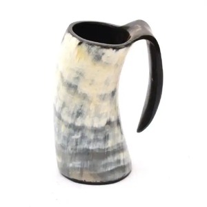 ox horn drink mug handmade viking ale tankard authentic medieval horn <b>cup</b> beer and mead mug renaissance horn drinkware - Product Image 4