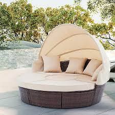หวายหวายลานกลางแจ้งสวนเลานจ์เก้าอี้ Sunbed/Sun Loungerสระว่ายน้ําคลับ/Daybedสระว่ายน้ําเฟอร์นิเจอร์