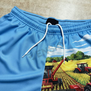 Short de football de rugby australien à impression personnalisée avec poches zippées pour homme - Product Image 3