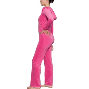 ชุดวอร์มกำมะหยี่สำหรับผู้หญิงชุดวิ่งออกกำลังกายผ้ากำมะหยี่ระบายอากาศได้สำหรับฤดูหนาวโลโก้ตามสั่งสำหรับ2026 - Product Image 2