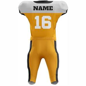 Uniforme de football américain pour adultes de haute qualité, conçu sur mesure, respirant, imprimé, OEM, anti-humidité, protection UV, short plus - Product Image 6