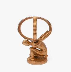 อุปกรณ์ตกแต่งบ้าน Atlas Sculpture Titan โลหะสำเร็จรูปสำหรับตกแต่งบ้านด้วยอลูมิเนียมสีทองออกแบบโลโก้ที่กำหนดเอง - Product Image 4