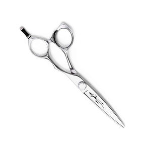 Ciseaux de salon de coiffure de meilleure qualité Ciseaux de coiffeur en acier inoxydable polonais avec repose-doigt et vis réglable - Product Image 3