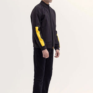 Veste universitaire d'hiver légère pour hommes en gros 2025 OEM Logo personnalisé col montant imperméable respirant laine cuir - Product Image 4