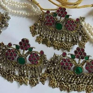 Hot Selling Antique Indian Banjara Jewelry Necklace & <b>Earrings</b> 2024 New Design Tribal Necklace Jewellery Sets for Women for Sale - Product Image 2