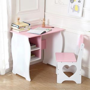 Princess Themed <b>Kids</b> <b>Study</b> Set Durable Wooden <b>Table</b> & Chair <b>for</b> Learning & Play - Product Image 1