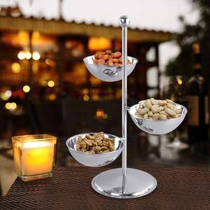 Unique Display Bowl With Stainless Steel Base Stand For Kitchens - Product Image 3