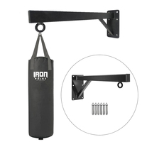 Sac de frappe lourd pour boxe avec rembourrage en PU/PVC et tissu Oxford EPE pour l'entraînement à domicile, fixation murale IRON PUNCH INDUSTRIES