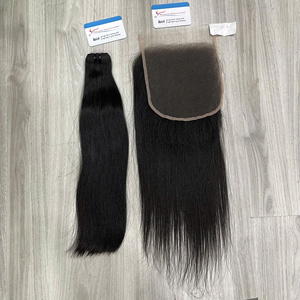 Fermeture suisse HD de qualité supérieure 2026, cheveux bruts en gros, cuticules alignées, 7x7, petits nœuds, nœud unique, fermeture suisse HD, cheveux bruts lisses - Product Image 5