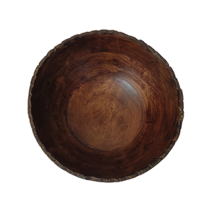 Cuenco para servir ensalada de madera de mango de lujo marrón oscuro Natural personalizable respetuoso con el medio ambiente Casa de Campo cocina mesa boda centro de mesa - Product Image 3