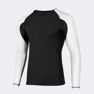 Wholesale 2026 New Arrival Custom Sublimated Printed Long Sleeve Men's Fitness <b>Rashguard</b> Compression MMA Gym Training Wear - Product Image 1