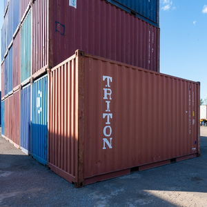 Conteneur maritime sec d'occasion de 20 pieds en acier rouge pour le transport de marchandises et les solutions de stockage |   Conteneur maritime d'occasion de 40 pieds - Product Image 4