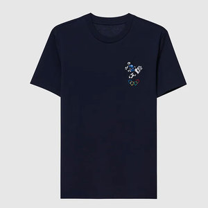 เสื้อยืดผ้าซาตินปักลายสำหรับผู้ชายรุ่นใหม่จากผู้ผลิตเสื้อผ้าชั้นนำ คุณภาพสูง ผ้าฝ้าย 100% ระบายอากาศได้ดี ป้องกันรอยยับ แห้งเร็ว - Product Image 6
