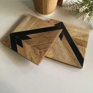 Posavasos de Madera con Logotipo Personalizado de Alta Calidad, Posavasos Cuadrados para Tazas de Té, para Uso en el Hogar, Hoteles y Restaurantes, Precio al por Mayor, Hechos a Mano en India - Product Image 4