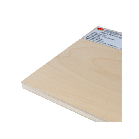 Vietnamese Supplier Manufacturer's Top Choice Eco-Friendly Reusable CC Grade 0.26 0.45 MM Birch Plywood for Living Room Bathroom