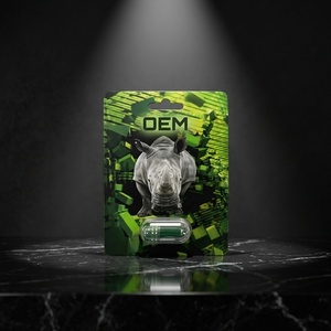 Confezione Personalizzata Nera 300K White Panther, Confezione Verde Rhino Pill, Cartoncino per Imballaggio con Scatola Espositiva - Product Image 1