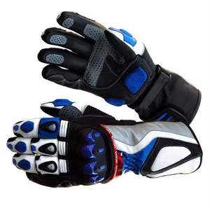 Guantes de cuero para moto Guantes de carreras Estilo retro Fibra de carbono - Product Image 5