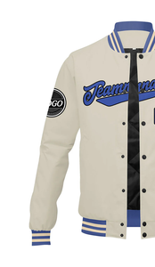 Custom Varsity <b>Jacket</b> Stand Collar 100% Wool Printed Design Front Logos Windproof Breathable <b>Summer</b> Sports Branding MCACVJ-43 - Product Image 5