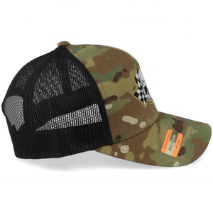 Casquette de baseball 6 panneaux de haute qualité avec motif brodé personnalisé avec tissu Oxford léopard/point unisexe - Product Image 3