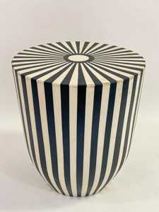 Taburete de forma redonda moderno con diseño geométrico de incrustaciones de hueso hechas a mano para el hogar, oficina, Hotel, sala de Estar, comedor, dormitorio - Product Image 3