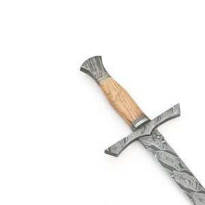 ดาบดามัสกัสขายดีที่สุดปี 2025 / ดาบเหล็กดามัสกัสทำมือแบบใบมีดคงที่ มีจำหน่ายในราคาที่เหมาะสม - Product Image 2