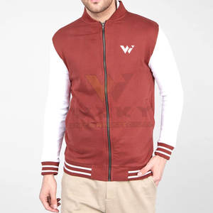Chaqueta de Letterman de material sólido para hombres Chaqueta de Letterman cómoda de nuevo estilo más vendida en venta - Product Image 1