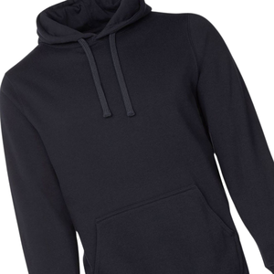 Sudadera con Capucha Negra Unisex, de Algodón Grueso, con Forro Polar, Lisa, Cálida para Invierno, Informal, Estilo Urbano, Venta al Por Mayor - Product Image 5