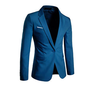 OEM Hombres Slim Fit Blazer Manga Larga Transpirable Primavera Otoño Abrigo Diseño Casual Un Solo Pecho Precio Razonable Tallas grandes - Product Image 5