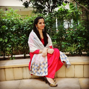 Ivoire femmes traditionnel Phulkari fait à la main châle en soie couleurs vives Satin matériel hiver printemps indien travail manuel Dupatta - Product Image 2