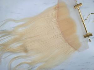 Vente en gros de cheveux humains Remy vietnamiens 100% naturels blonds 613, lisses et soyeux, pour ondulations naturelles, cheveux vierges, fabriqués à la machine - Product Image 6