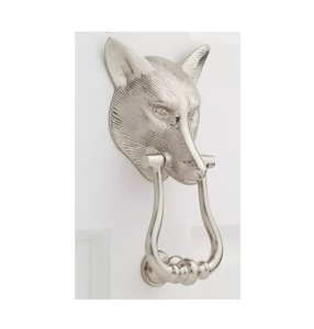 Animal Head Shape Eco-Friendly <b>Vintage</b> <b>Door</b> Knocker Pure Iron Metal for Home Hotel Villa Window Application Golden - Product Image 3