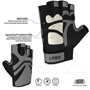 Guantes de entrenamiento Hombres Mujeres Medio dedo Guantes de levantamiento de pesas - Product Image 2