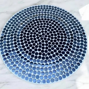 Table d'appoint en mosaïque éblouissante: Art irisé-Table basse bleue-Table d'appoint-Décor de salon-Cadeau - Product Image 1