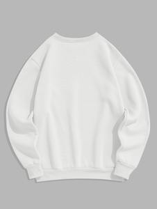 Sudadera Urbana Esencial Premium de Cuello Redondo, Gruesa y Extra Grande, Serie Signature Fleece, Hombros Caídos, Corte Regular, Ultrasuave - Product Image 2