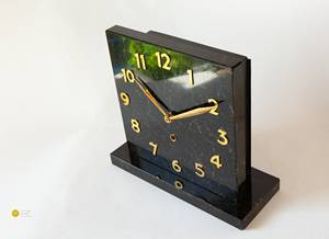 The CRAFT EXIM Luxury Natural <b>Marble</b> Quartz Art Deco Desk <b>Clock</b> Premium Handcrafted Decor for Home Office - Product Image 4