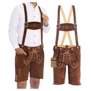 Shemax Trachten shorts pour hommes lederhosen gris ombré OEM personnalisé nouveau bavarois oktoberfest lederhosen - Product Image 1